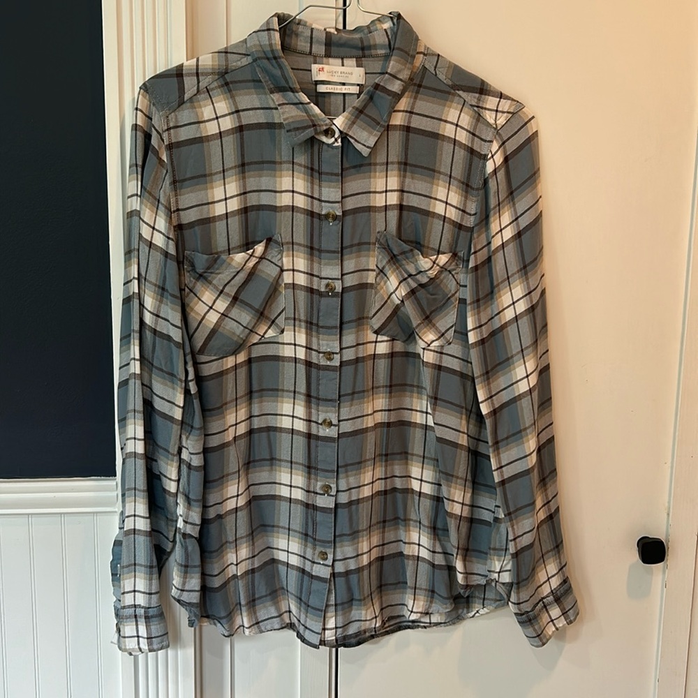 Lucky Brand plaid classic fit button down